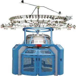 Εργοστάσιο υψηλής ταχύτητας μηχανογραφημένη διπλή φανέλα πλέξιμο κυκλική μηχανή